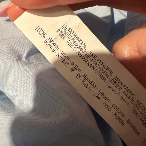 SOLD New! ZARA COMBINATION DRESS in Blue Size Small - Picture 6 of 13